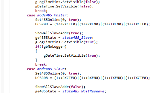 Embedded program firmware example code